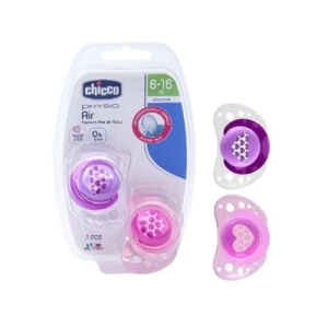 Chicco Soother Physio Air Girl 6-16M 2 Pcs
