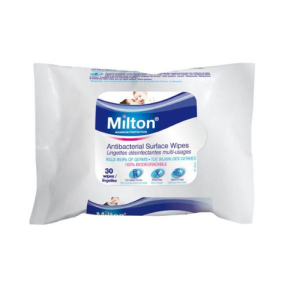 MILTON Antibacterial Surface Wipes (30 Wipes)