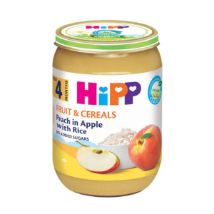 HiPP Jars -  Apple and Peach with Rice – 190g
