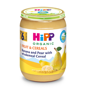 HiPP Jars - Banana, Pear with Cereal - 190g