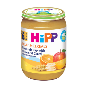 HiPP Jars -Fine Fruits With Wholemeal Cereal – 190g
