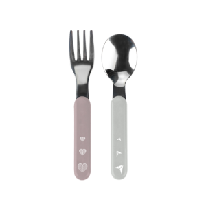 Babyono Stainless Steel Spoon & fork -Assorted