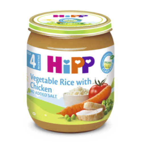 HiPP Jars - Vegetables with Rice and Chicken - 125g