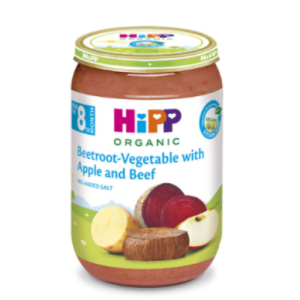 HiPP Jars -Beetroot, Vegetables with Apple and Beef - 220g