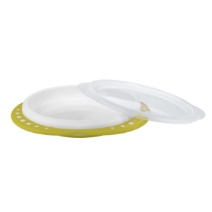 Nuk Easy Learning Plate With Lid - Assorted