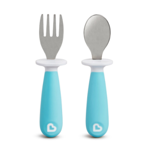 Munchkin Raise Toddler Fork & Spoon Set - Blue