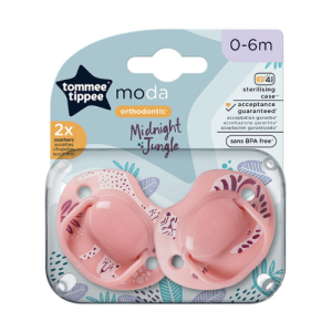 Tommee Tippee Midnight Jungle Soothers 0-6m -Assorted