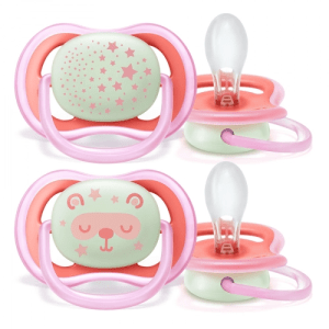 Avent Ultra Air Night Soother 6-18m - Pink