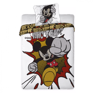 Mickey Single Duvet Cover & Pillowcase Set
