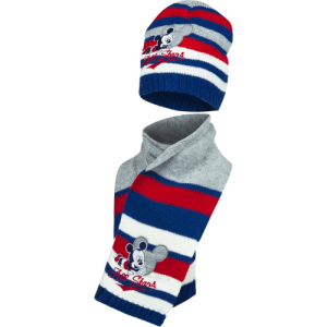 Disney Baby Mickey Scarf, Gloves, & Beanie Set Grey