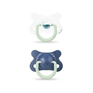 Suavinex Day & Night -2/4m Soother 2 Pack Blue