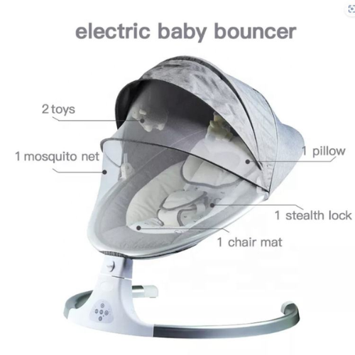 Rockabye Baby Electric Motion Swing - Grey