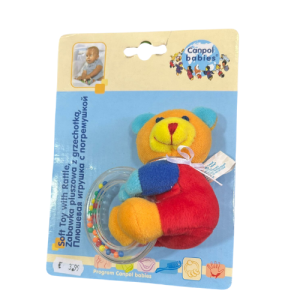 Canpol Babies Soft Toy Rattle - Assorted