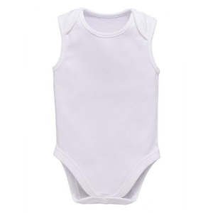 Baby Vest Sleeve Less - White