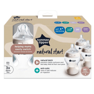 Tommee Tippee Natural Start 260ml 3 Pack