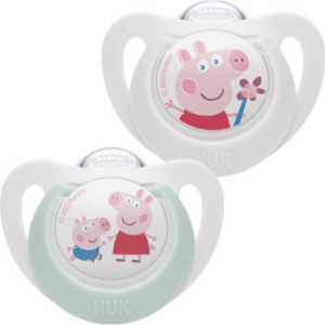 Nuk Star Day & Night Soothers Peppa Pig 0-6m