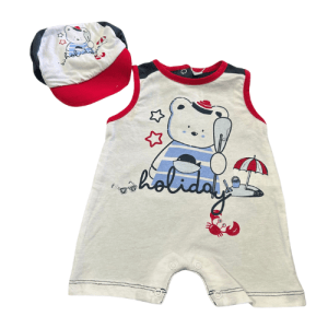 Bidibimno Summer Time Onesie + Cap