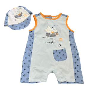 Pierre Cardin Summer Time Onesie + Cap