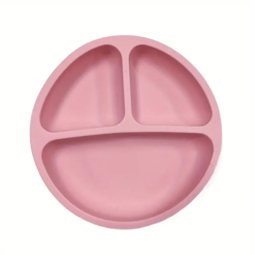 Silicone Plate Stay Put Divided Design - Assorted