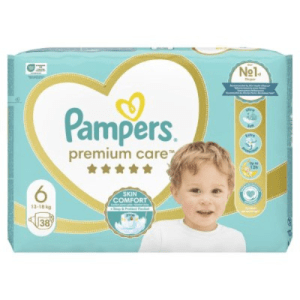 Pampers Premium Care Nappies Size 6 38pcs