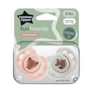 Tommee Tippee Fun Friends Soothers 0-6m - Assorted
