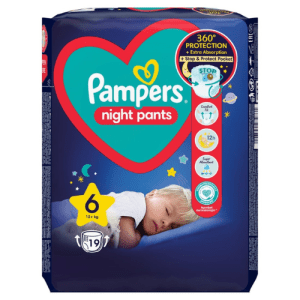 Pampers Night Pants Size 6 19pcs