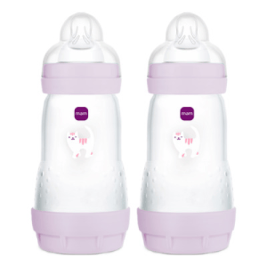 MAM Anti-Colic 260ml Bottle 2 Pk - Assorted