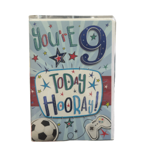 Birthday Card Happy 9th Birthday