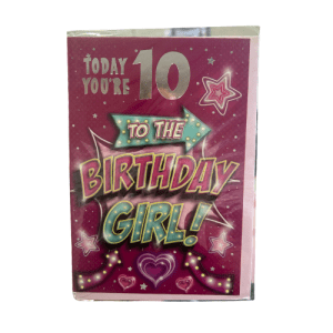 Birthday Card Happy 10th Birthday