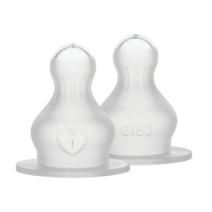 Bibs Bottle Nipple 2 Pack Silicone Medium Flow