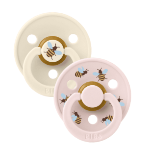 BIBS Pacifier Studio Colour 2 PACK Bumblebee Latex size 1 Ivory Mix
