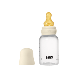 Bibs Baby Bottle Round Latex 1 pack 150ml Slow Flow Ivory