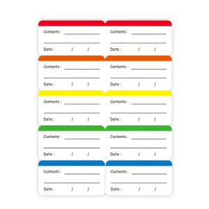 Colorful Removable Freezer & Food Storage Labels