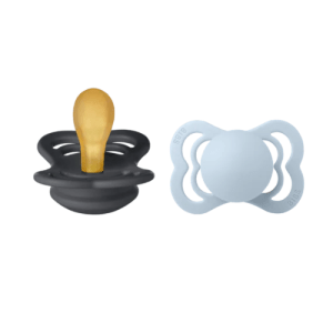 BIBS Pacifier Bibs Supreme Symmetrical Pacifier Iron Baby Blue S2