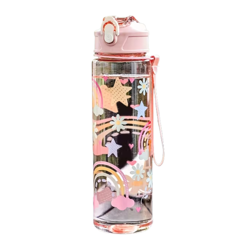 Straw Bottle 800ml - Assorted