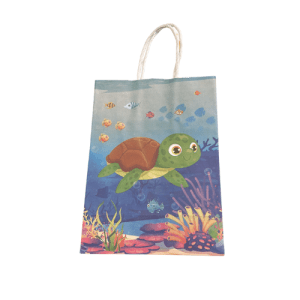 Paper Gift Bag Sea Animals 22cm - Assorted