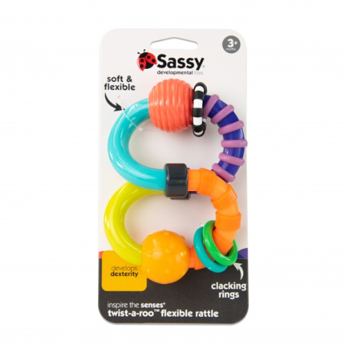 Sassy Twist-A-Roo Rattle 3m+