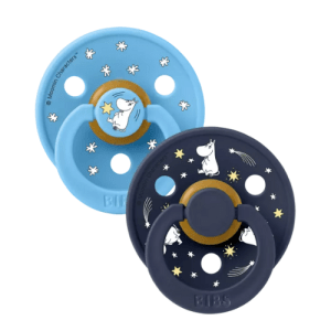 BIBS Pacifier Moomin Good Night Size 1 Latex Breeze Mix