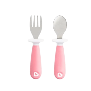 Munchkin Raise Toddler Fork & Spoon Set - Assorted