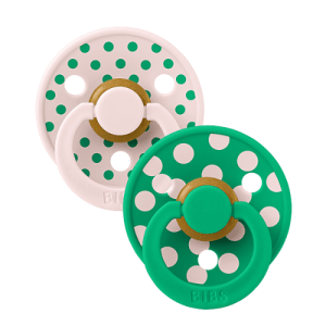 Bibs Studio Colour 2pack Polka Latex S1 Petal/Cactus
