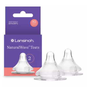 Lansinoh Natural Wave Teat Extra Slow Flow – 2Pcs