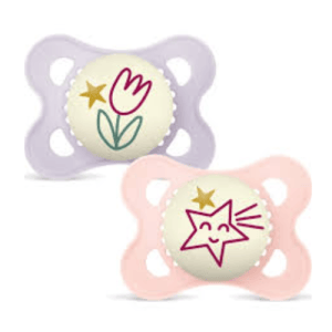 MAM Original Night 0-6M Soother Pink