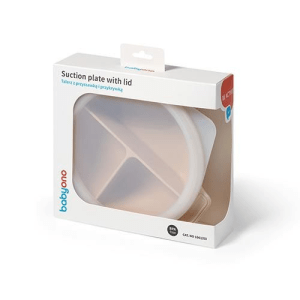 Babyono Suction Plate With Lid - Assorted